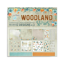 Cargar imagen en el visor de la galería, Little Birdie Cardstock 6" x 6" - Woodland Stories (24 hojas)