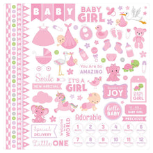 Cargar imagen en el visor de la galería, Little Birdie Cardstock 12" X 12" - Little Miracle Niña (12 hojas)