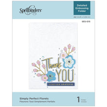 Cargar imagen en el visor de la galería, Spellbinders Folder de Textura 4.25" x 5.5" - Simply Perfect Florets