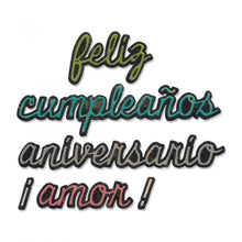 Cargar imagen en el visor de la galería, Sizzix Thinlits Die Set 10PK - Escritura en la Sombra: Cada Día #2 (Shadow Script: Everyday #2)