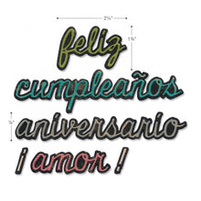 Cargar imagen en el visor de la galería, Sizzix Thinlits Die Set 10PK - Escritura en la Sombra: Cada Día #2 (Shadow Script: Everyday #2)