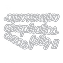 Cargar imagen en el visor de la galería, Sizzix Thinlits Die Set 10PK - Escritura en la Sombra: Cada Día #2 (Shadow Script: Everyday #2)