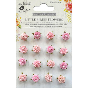Little Birdie Micro Rosas (16 pzas) - Pearl Pink