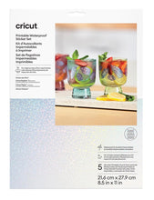 Cargar imagen en el visor de la galería, Cricut Hojas para Stickers a prueba de agua - Holográfico transparente
