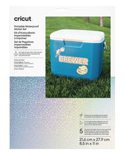 Cargar imagen en el visor de la galería, Cricut Hojas para Stickers a prueba de agua - Holográfico blanco
