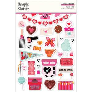 Simple Stories Libro de Stickers (716 piezas) - Heart Eyes
