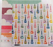 Cargar imagen en el visor de la galería, Pink Paislee Wild Child Double-Sided Cardstock 12&quot;X12&quot; - Guitars/Clouds
