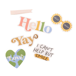 Jen Hadfield Reaching Out Die Cuts de Frases (40 pzas)