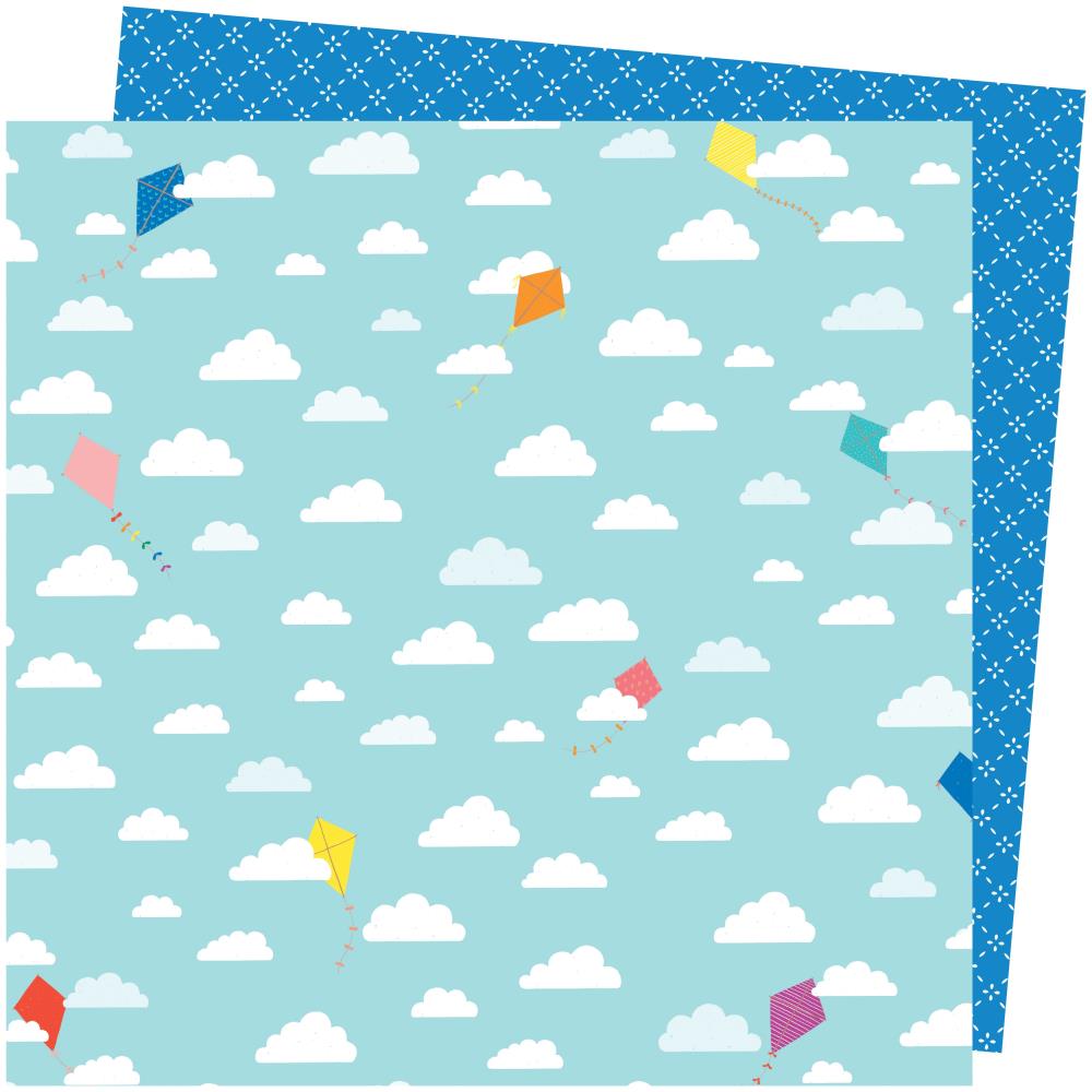 AC PATTERNED PAPER - PICNIC IN THE PARK - 12 X 12 - ALL THE WAY UP