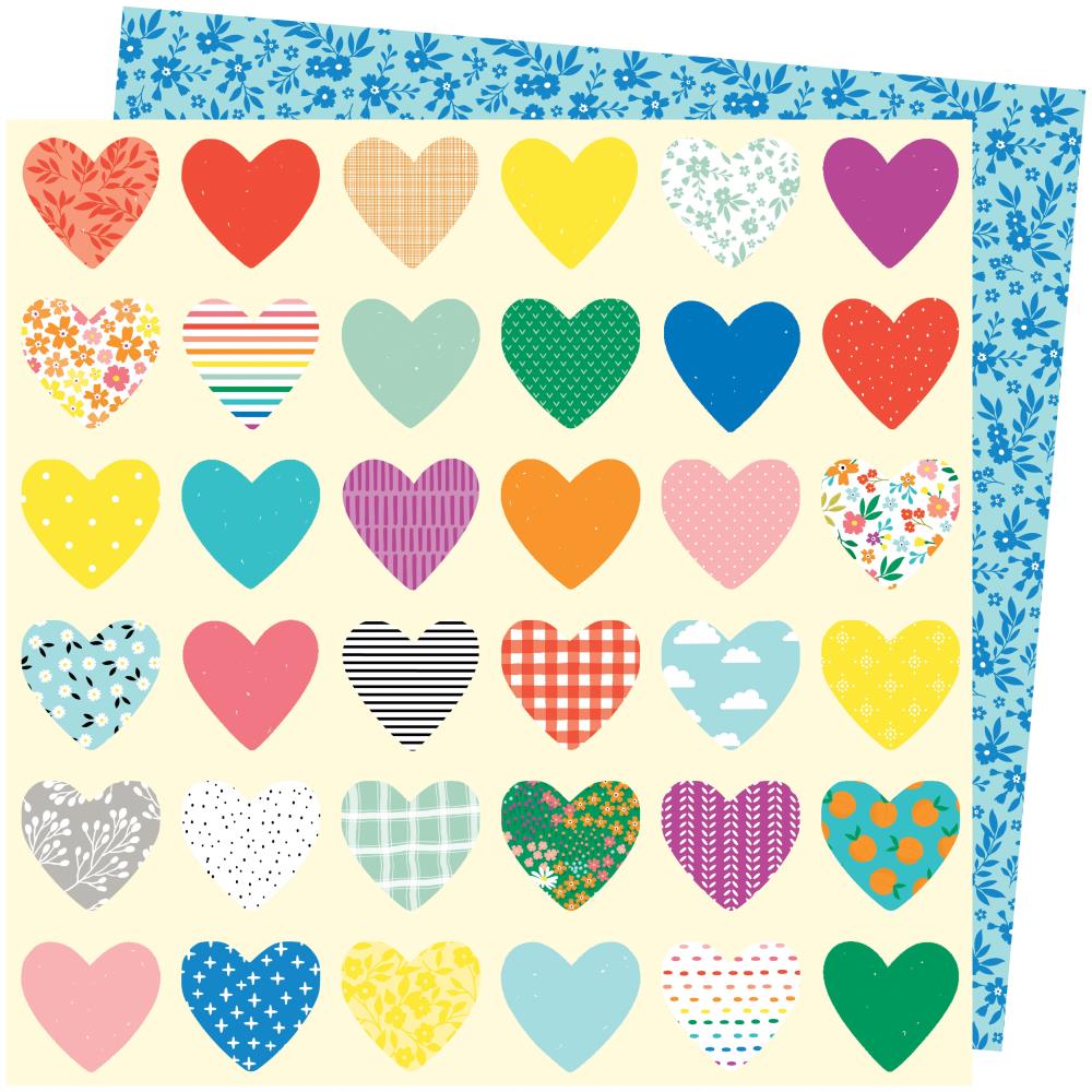 AC PATTERNED PAPER - PICNIC IN THE PARK - 12 X 12 - WHOLE LOTTA LOVE