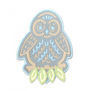 Sizzix Thinlits Die Set 6PK - Owl on a Branch