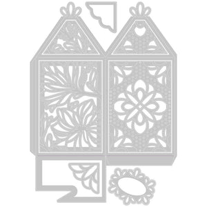 Sizzix Thinlits Set de 8 Troqueles - Elegant Favor Box (Caja para souvenir elegante)