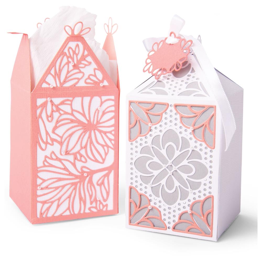 Sizzix Thinlits Set de 8 Troqueles - Elegant Favor Box (Caja para souvenir elegante)