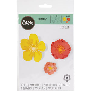 Sizzix Thinlits Die Set 7PK - Floral Blossom