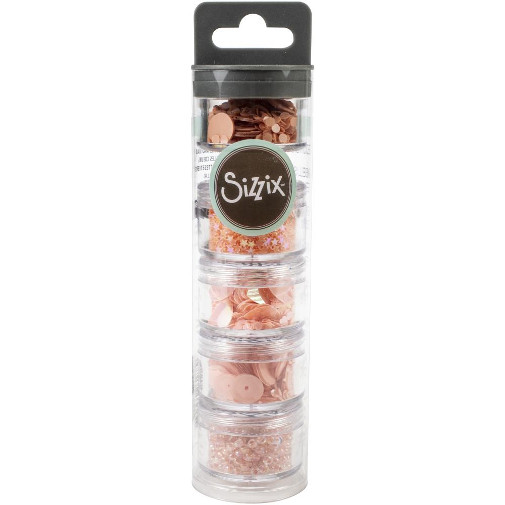 Sizzix Making Essential - Sequins & Beads, 5PK - Sorbet