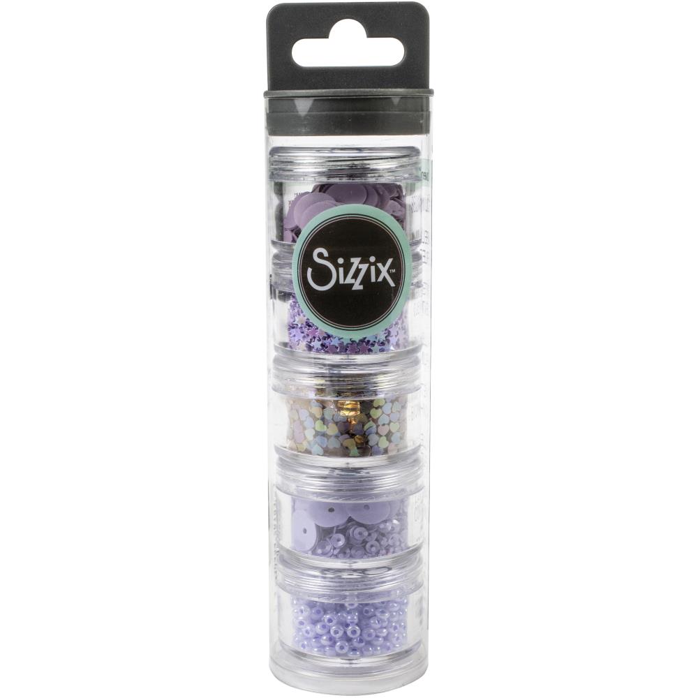 Sizzix Making Essential - Sequins & Beads, 5PK - Lavender Dust