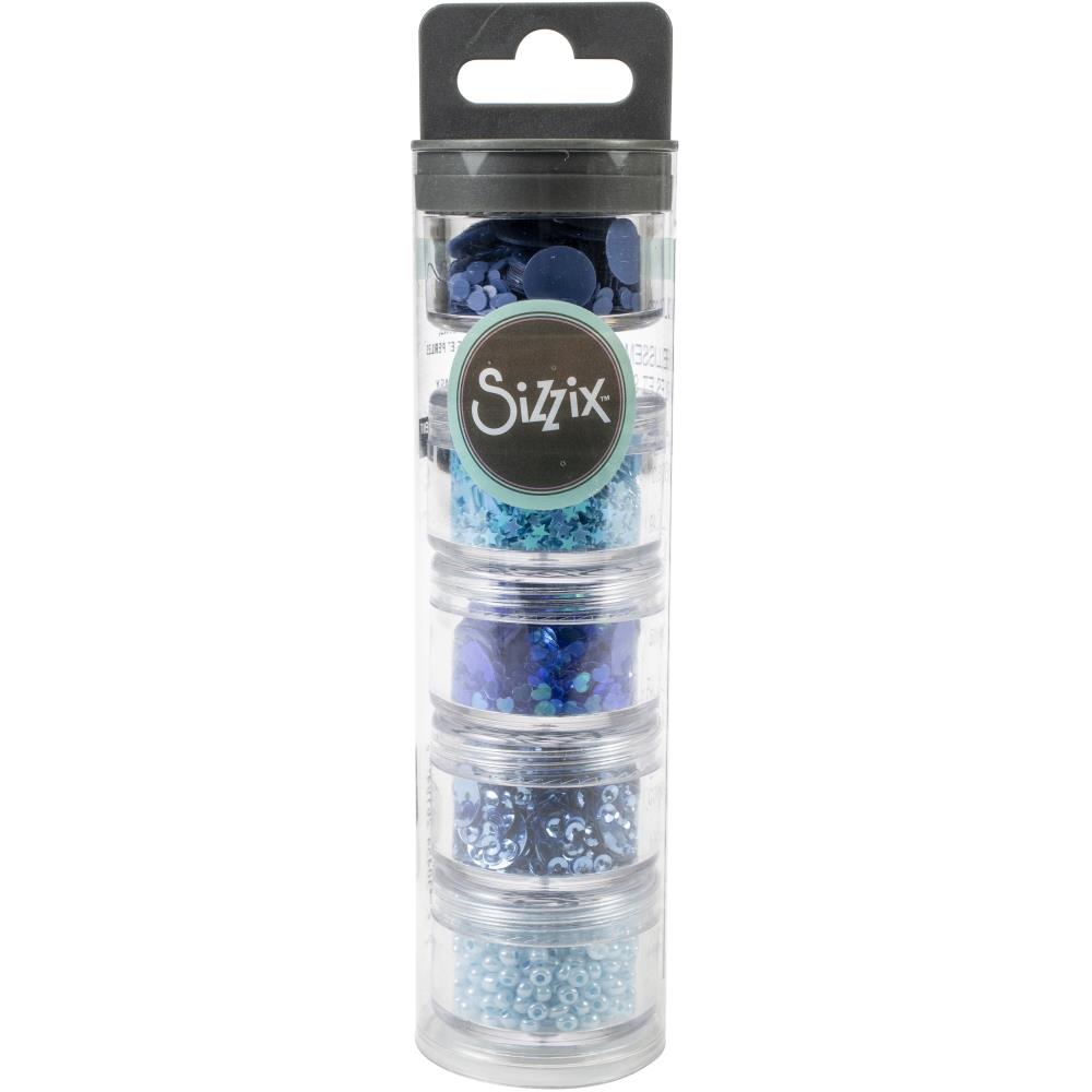Sizzix Making Essential - Sequins & Beads, 5PK - Bluebell