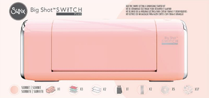 Sizzix Big Shot Switch - Troqueladora eléctrica color rosado
