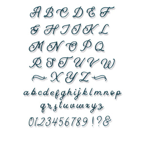 Sizzix Troqueles Thinlits - Alfabeto Manuscrito