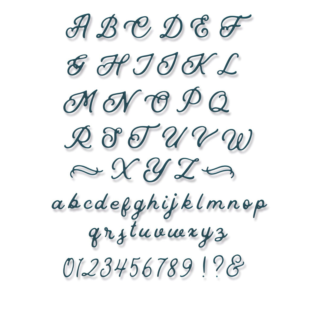 Sizzix Troqueles Thinlits - Alfabeto Manuscrito
