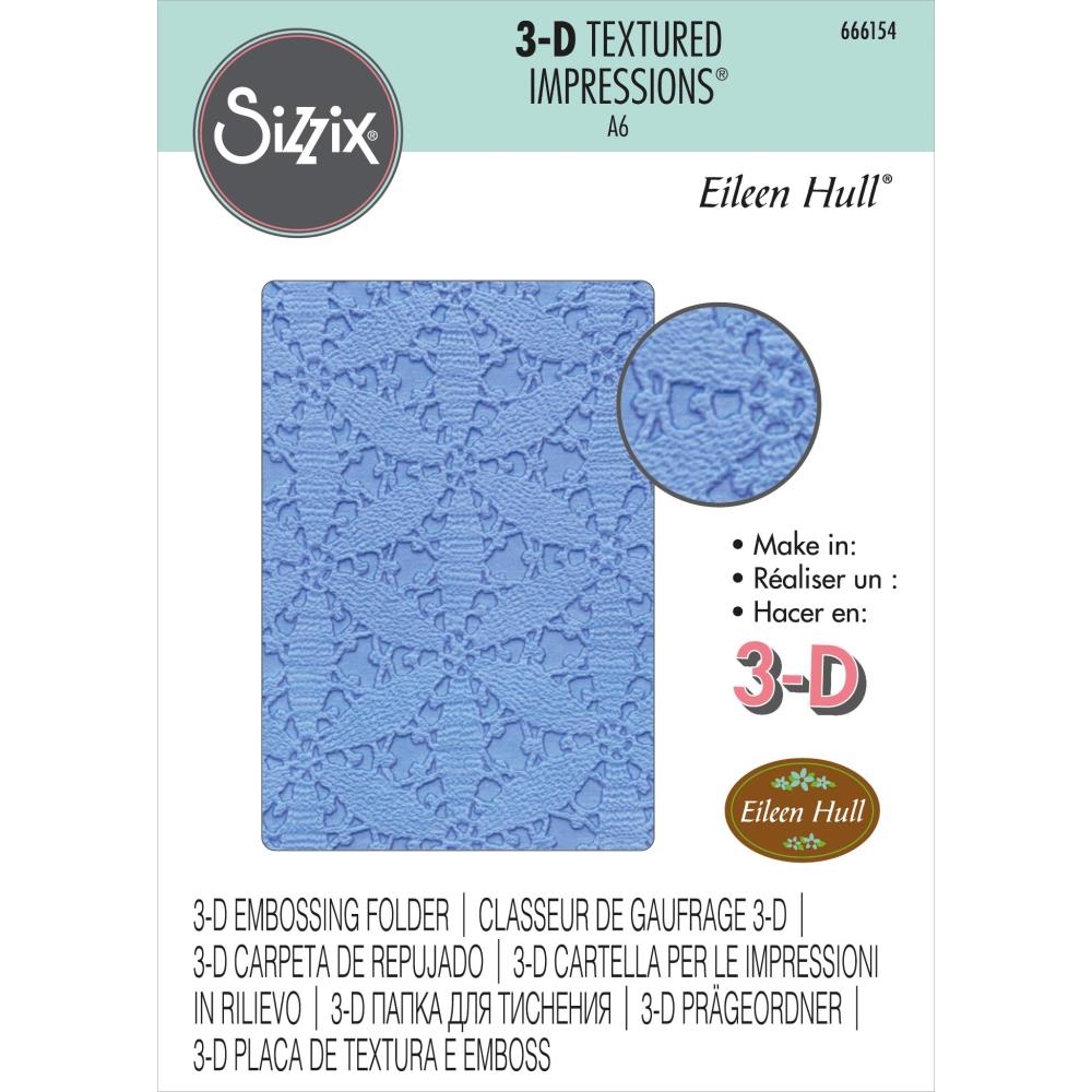 Sizzix 3D Textured Impressions Embossing Folder - Tejido
