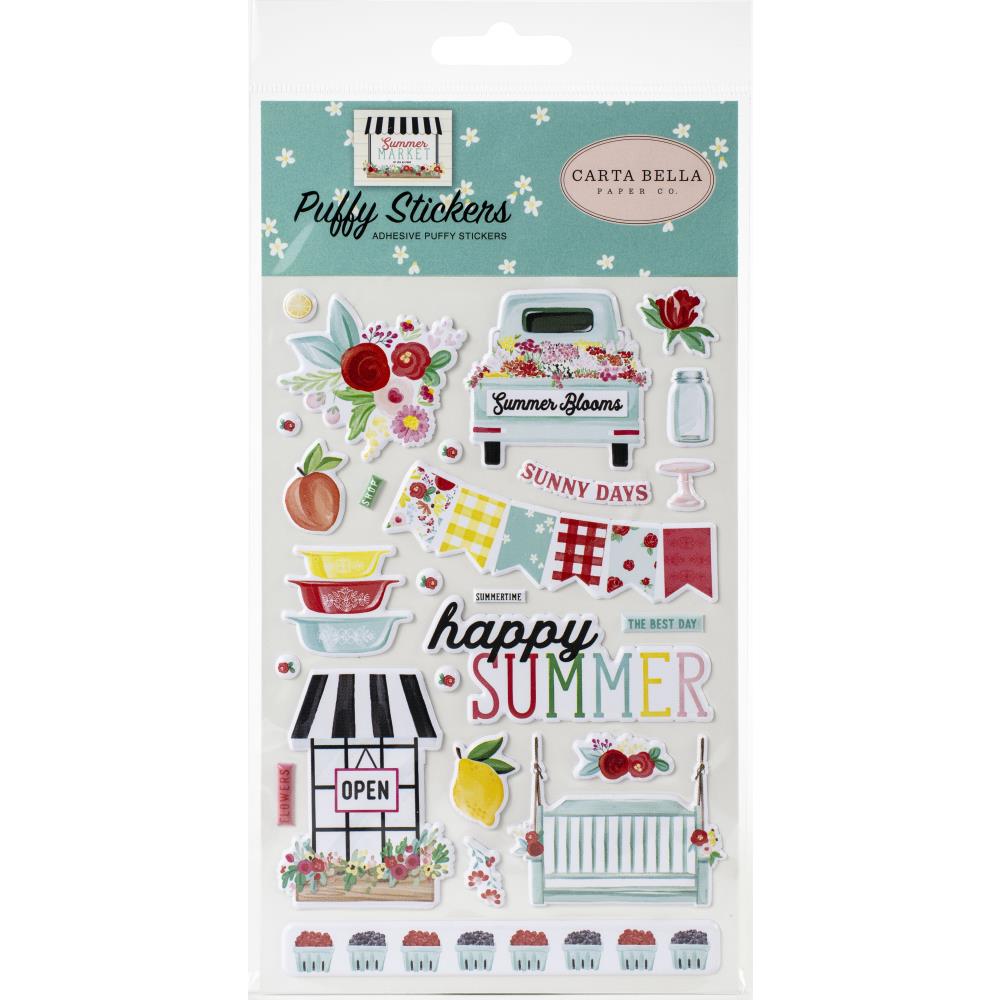 Carta Bella Puffy Stickers - Summer Market