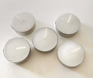 Set de 5 mini velas sin olor