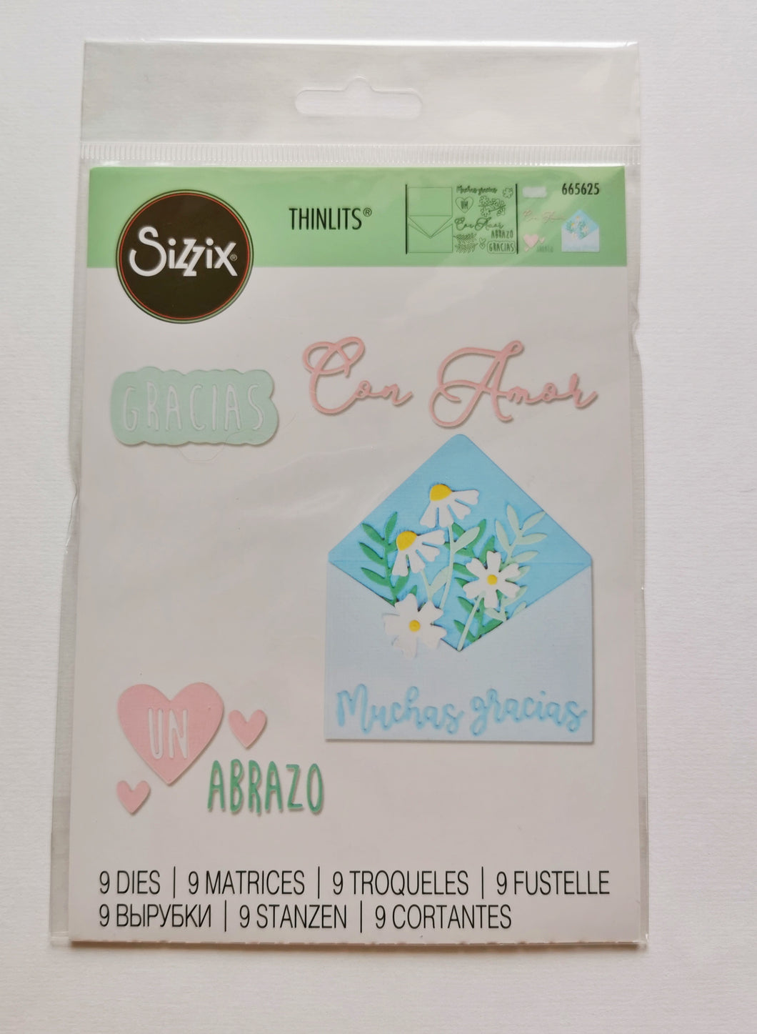 Sizzix Troqueles Thinlits - Con Amor (9 piezas)