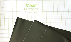 Cricut vinil Adhesivo Permanente 12" x 12" - Negro