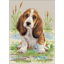 Cargar imagen en el visor de la galería, Diamond Mosaic Kit - Basset Hound
