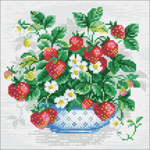 Diamond Mosaic Kit - Basket of Strawberries
