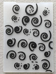 Folder de textura 4" x 5.5" - Espirales