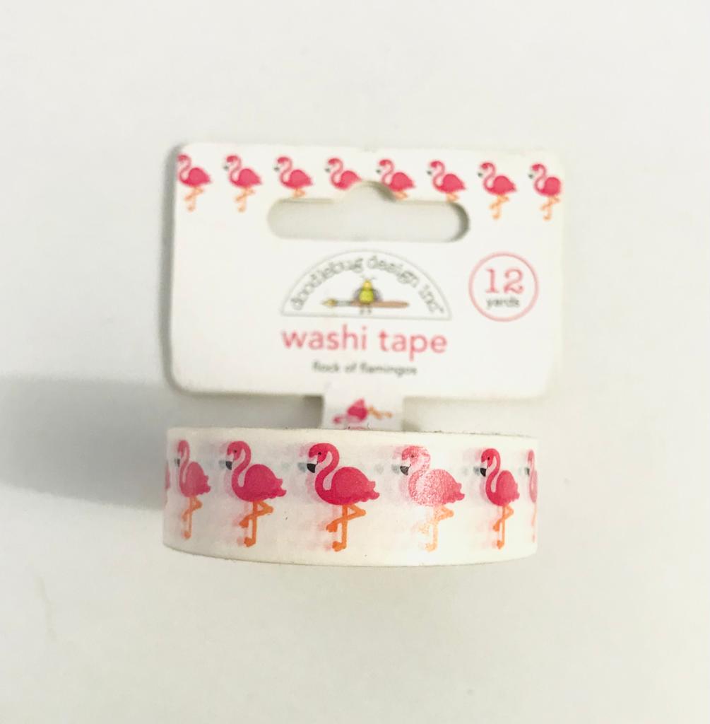 Washi Tape - flock of flamingos