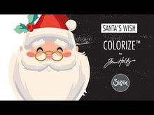 Cargar y reproducir el video en el visor de la galería, Sizzix Thinlits Troqueles - Santa&#39;s Wish, Colorize
