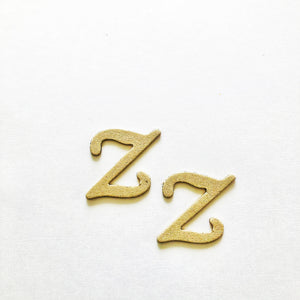 Letras en cartón piedra cursivas de 3" - z